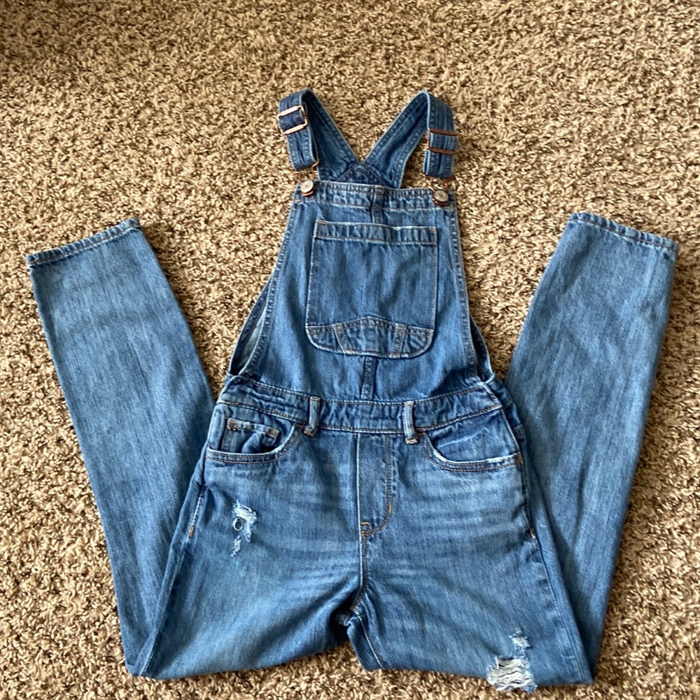 Gap overalls! Gently worn distressed girls overall.